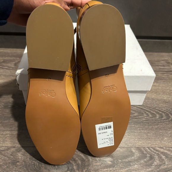Chloe tan leather ankle boots - Picture 2 of 7